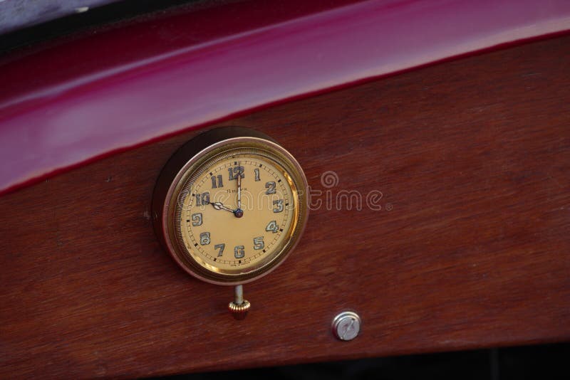 Vintage Mechanical Winding Dashboard Watches Stock Image Image of
