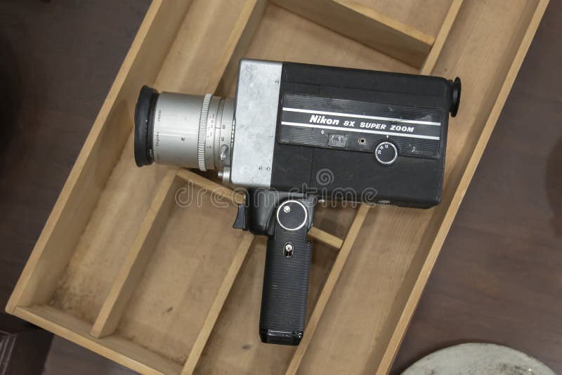 Old Vintage Movie Camera Nikon 8x Super Zoom Made in Japan. this Camera Was  Loved by Hippie Filmmakers in the 70s Editorial Stock Image - Image of  1970, shutter: 226088254