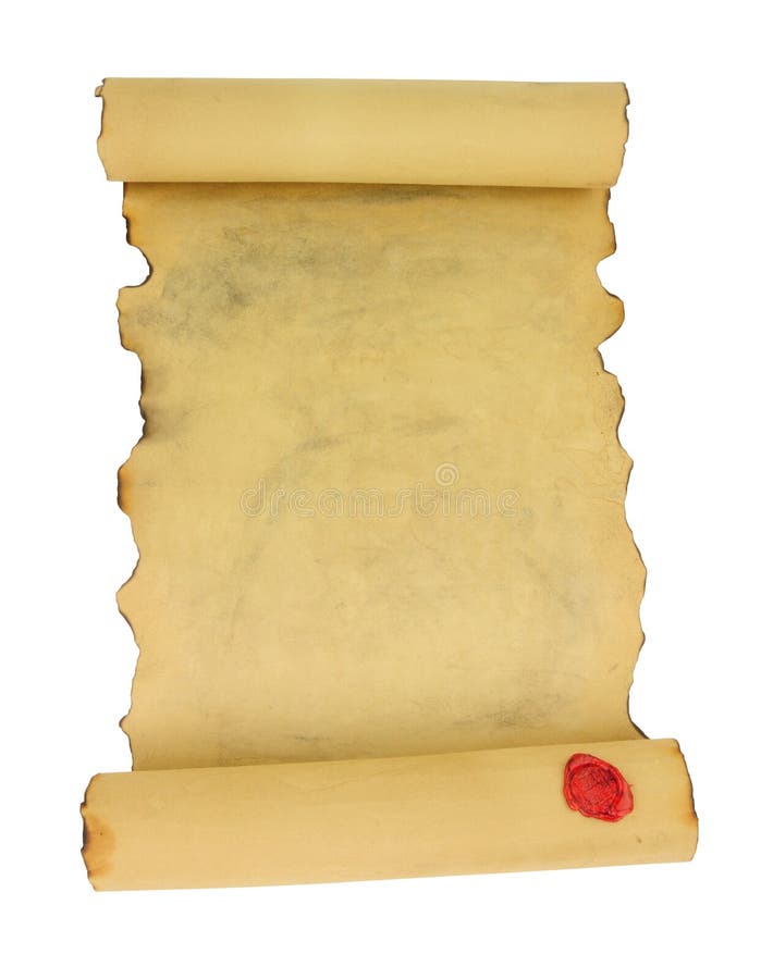 Old Vintage Paper Scroll royalty free stock photos