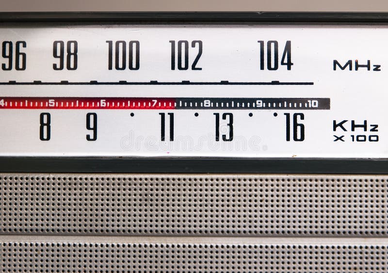 Old vintage radio detail