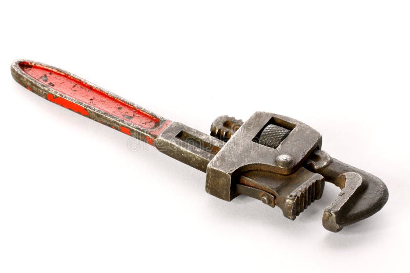 Old Pipe Wrench stock photo. Image of hard, equipment 18186108