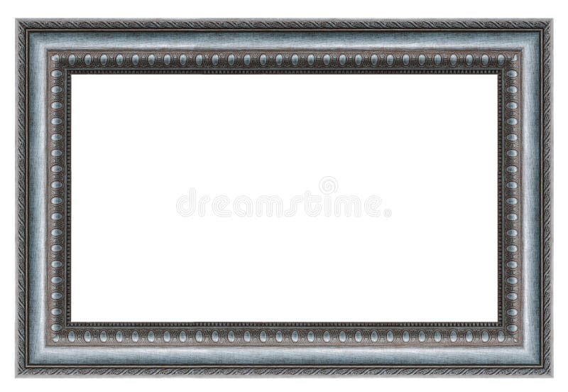 Old Vintage Silver Frame on a White Background Stock Photo Image of