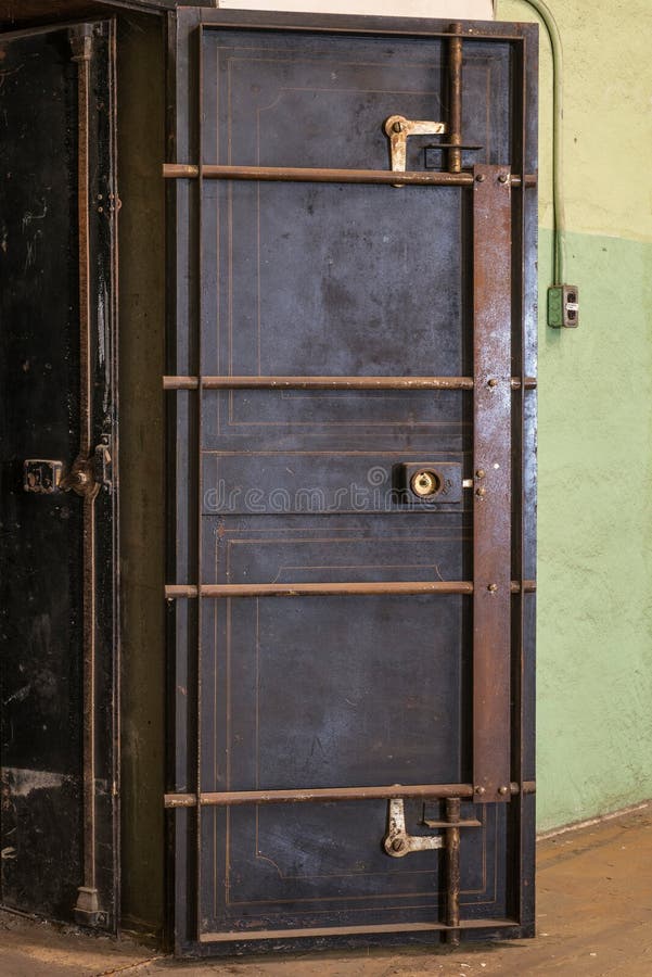 antique bank vault door
