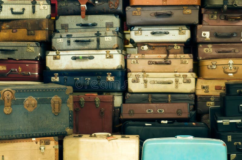 Old vintage suitcases