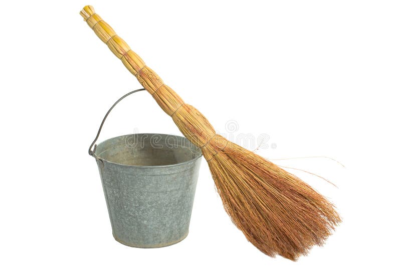 Broom mop and bucket Stock Photo by ©dekanaryas 46435127