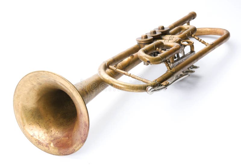 Old vintage trumpet
