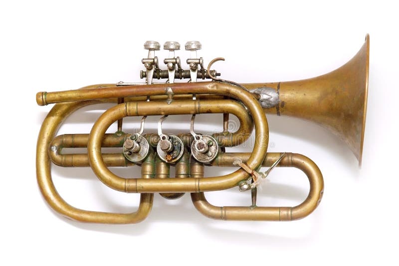 Old vintage trumpet