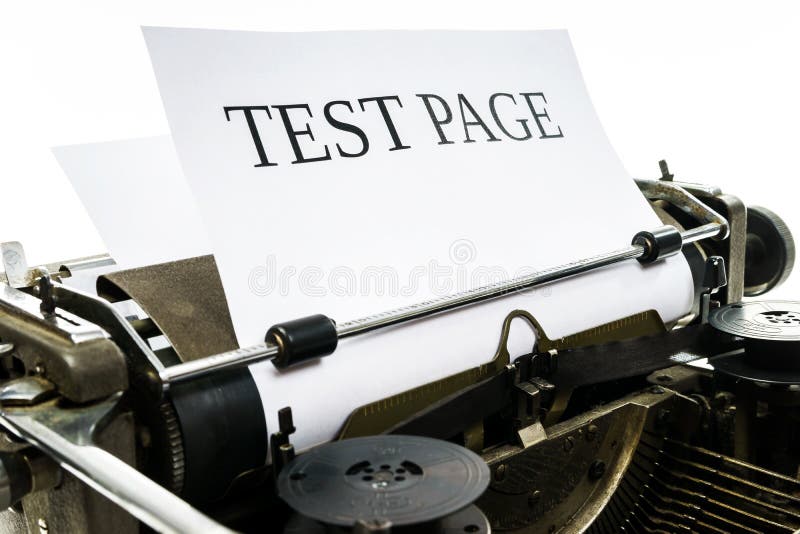 Old Vintage Typewriter With Blank Paper Sheet Stock Photo Image of