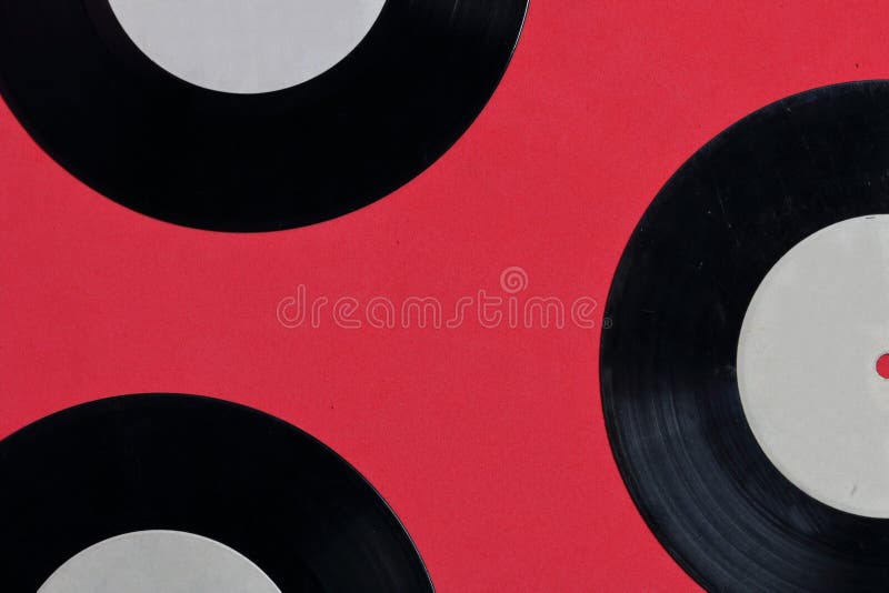 Old vinyl records. Worn and dirty. royalty free stock image Old vinyl records. Worn and dirty. royalty free stock image