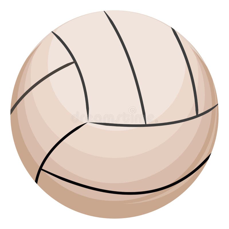 Old volleyball ball, icon stock vector. Illustration of paper 262385465