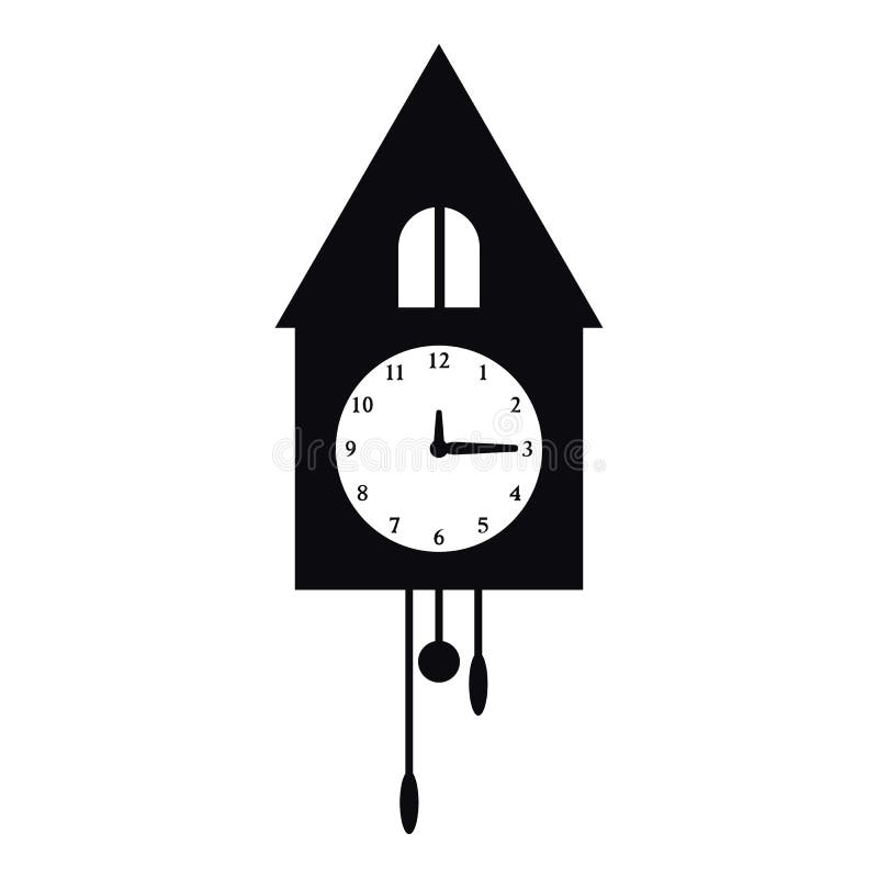 Old Wall Clock Icon, Simple Style Stock Vector Illustration of speed