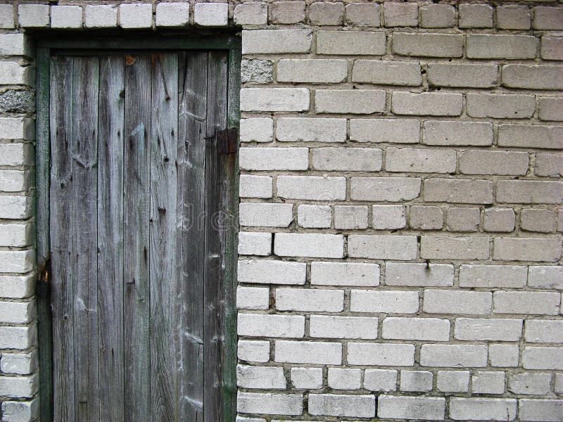 Old wall and doors royalty free stock image