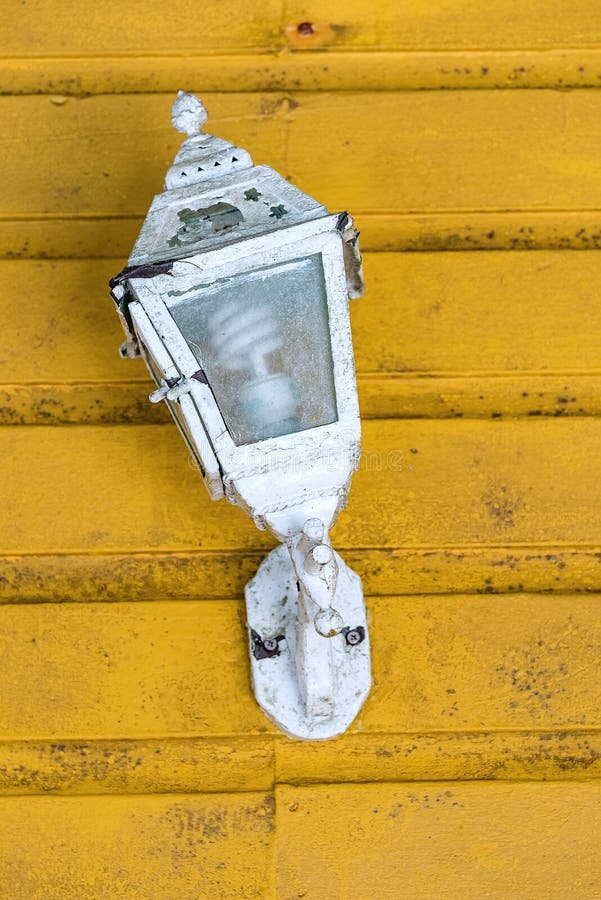 Old wall lantern stock image. Image of electricity, house 63992785