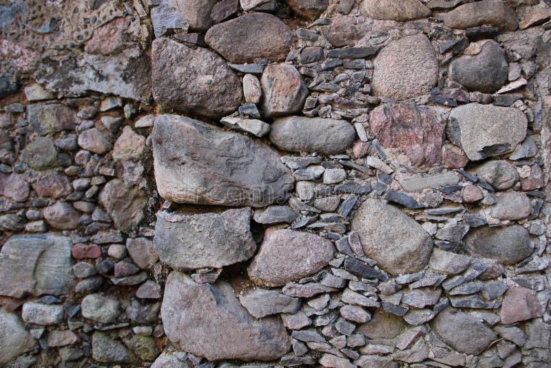 Old Wall Made of Rocks. Medieval Surface Made of Bricks Stock Image Image of building