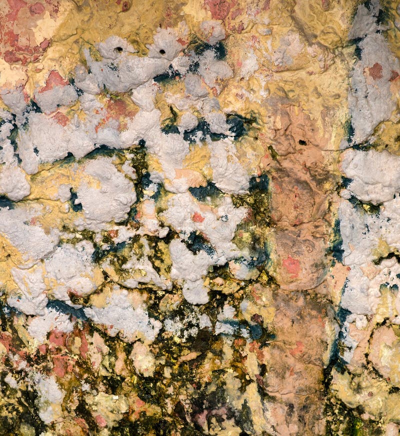 Old Wall with Mold and Stains of Paint Stock Image Image of rusty