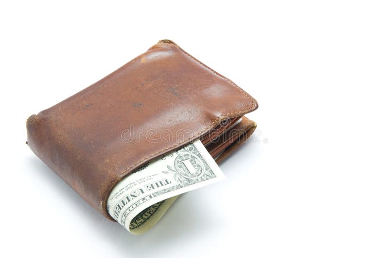 The old wallet stock image. Image of used, brown, danger 12948327