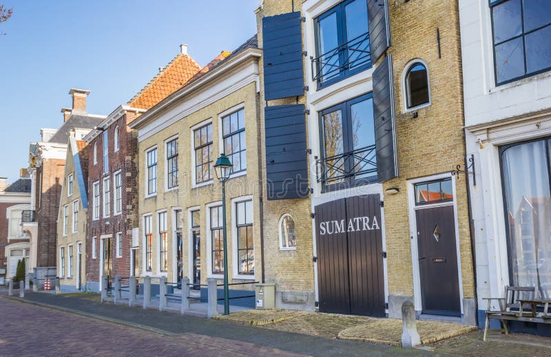 Old Warehouse in Historical City Harlingen Editorial Stock Image