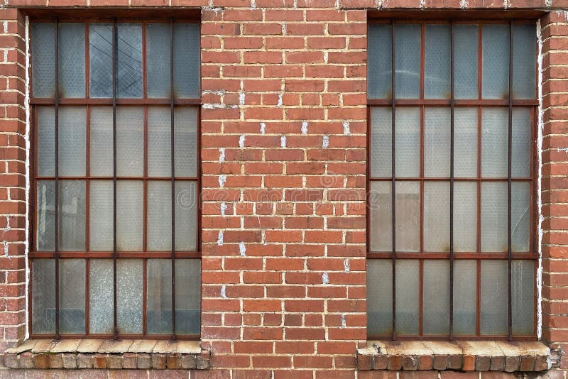Old Warehouse Windows Brick Glass Stock Photo Image of grunge