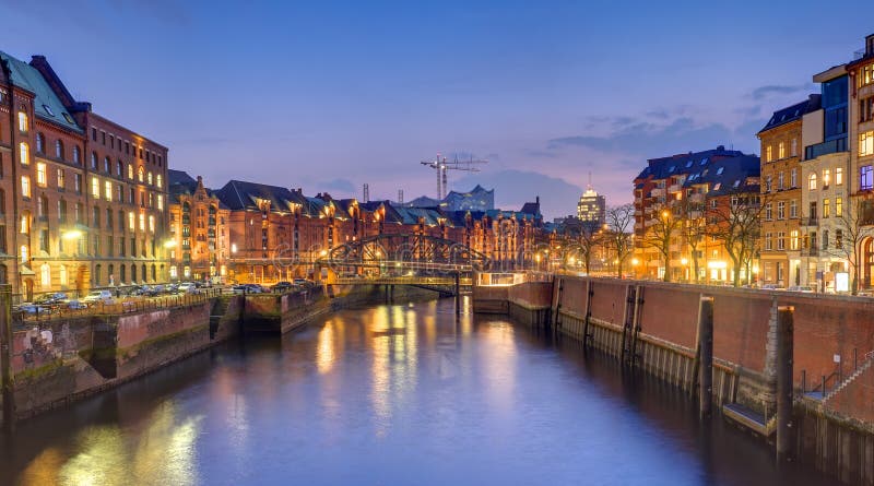 Old warehouses in Hamburg royalty free stock image Old warehouses in Hamburg royalty free stock image