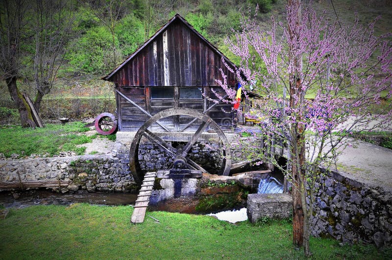 Old water mill in Rosia, Bihor county, Romania