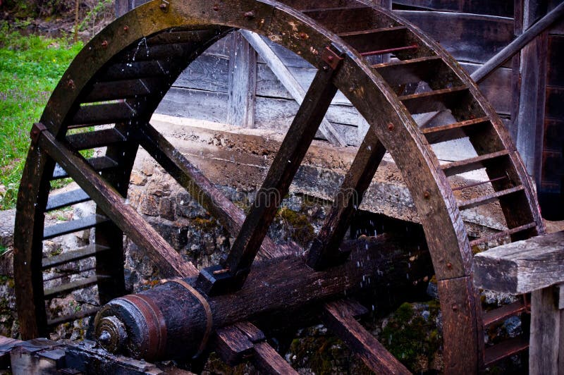 Old water mill in Rosia, Bihor county, Romania