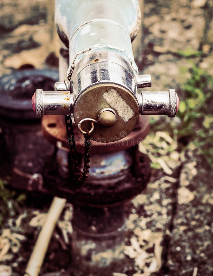 Old water pipe stock image. Image of chain, background 61288929