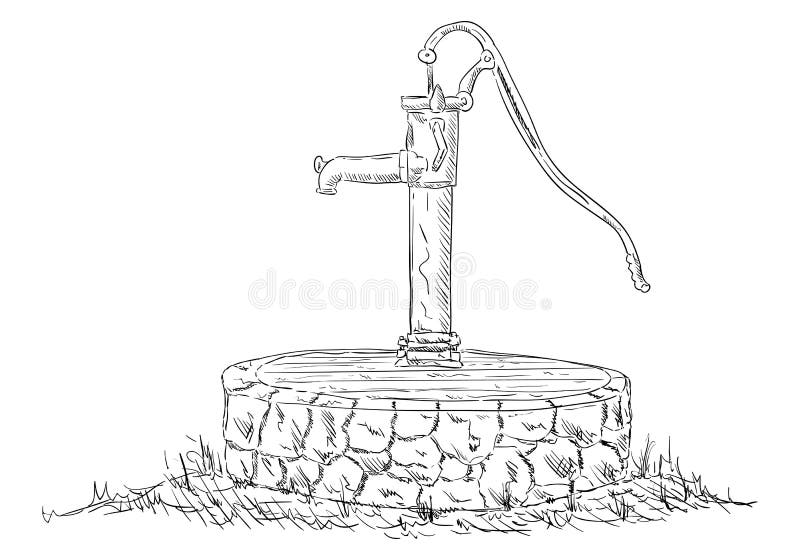 Draw a hand pump water step by step  Drawing tutorial  YouTube