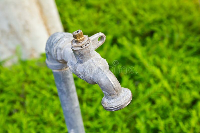 Old water tap stock image. Image of brass, drop, home 38028153