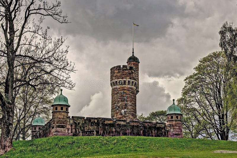 Old water tower, Sweden in HDR