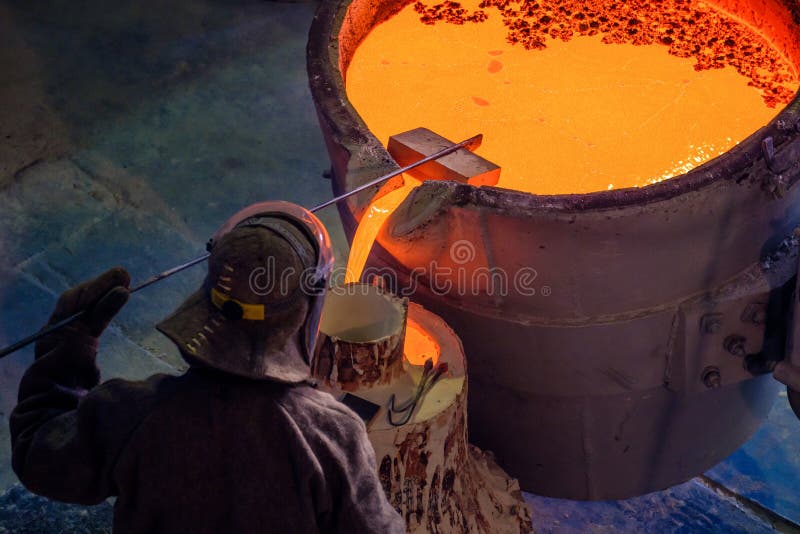 The Old Way To Check the Density of Molten Metal is by Floating Bricks