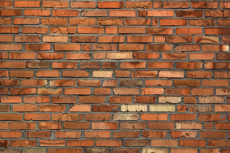 Old Weathered Wall Street Wall from Red Bricks Stock Photo Image of