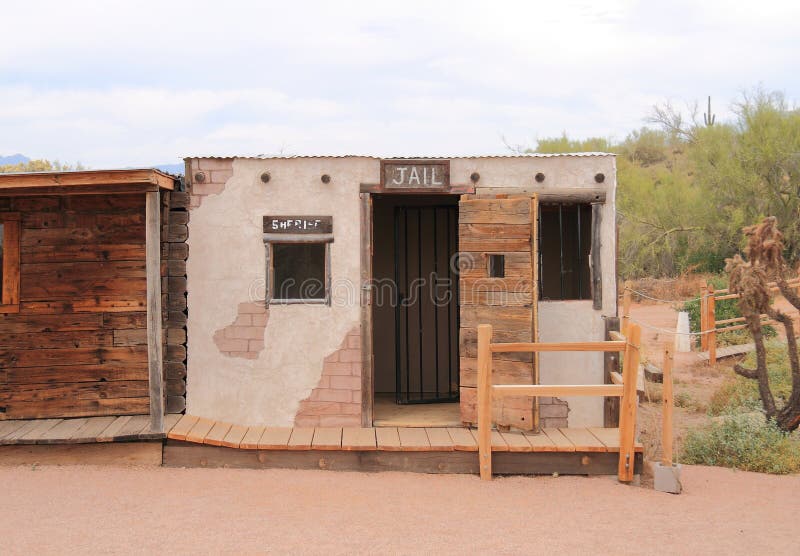 Arizona, Apache Junction: Old West - Jail royalty free stock image