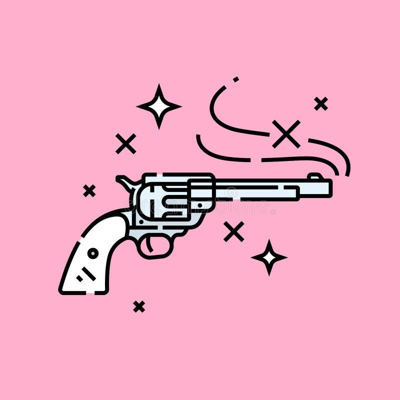 Pink Revolver Gun Picture Image