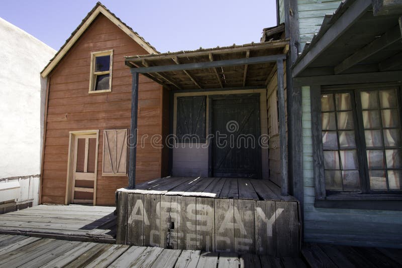 Old Western Town Movie Studio Buildings stock photography Old Western Town Movie Studio Buildings stock photography