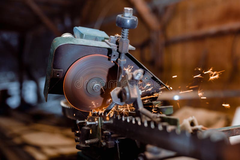 Old wheeting machine in the shed royalty free stock images