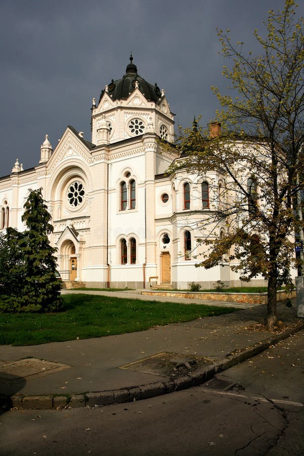 An old white building