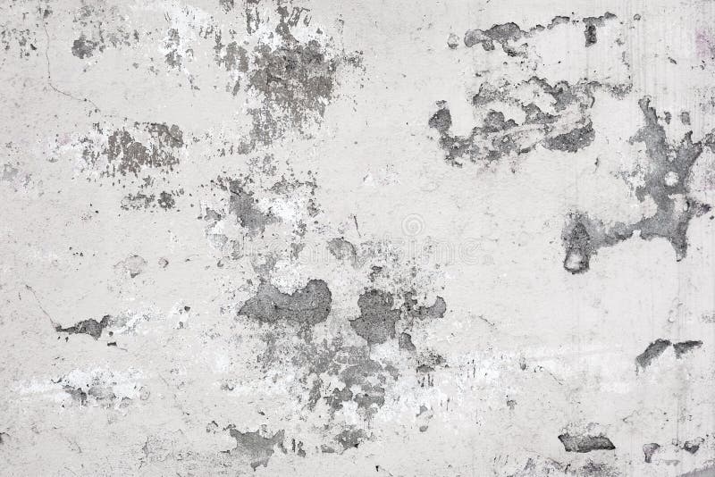 Old White Concrete Wall with Paint Cracks Stock Image - Image of ...