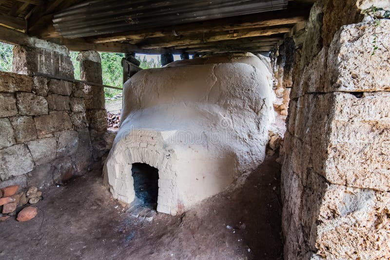 Old White Kiln Ceramics in the stone wall