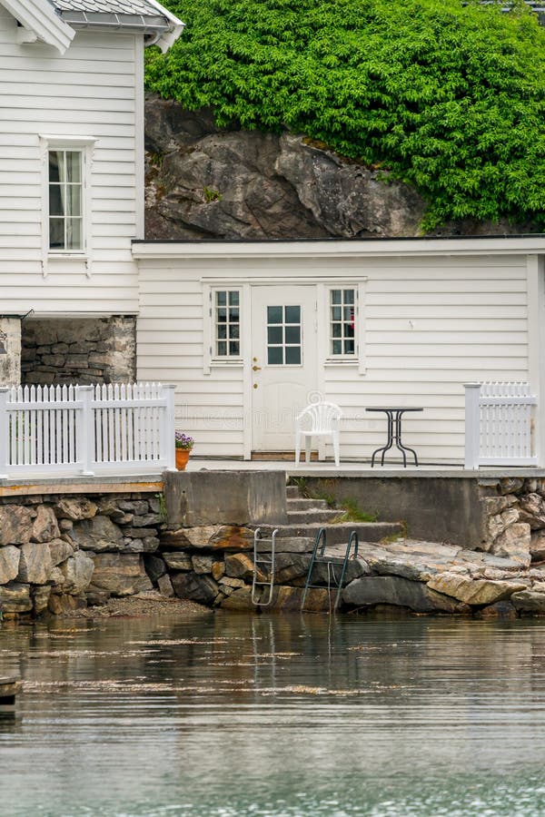 Old White Summer House in Norway Stock Photo Image of european, norway 230738882