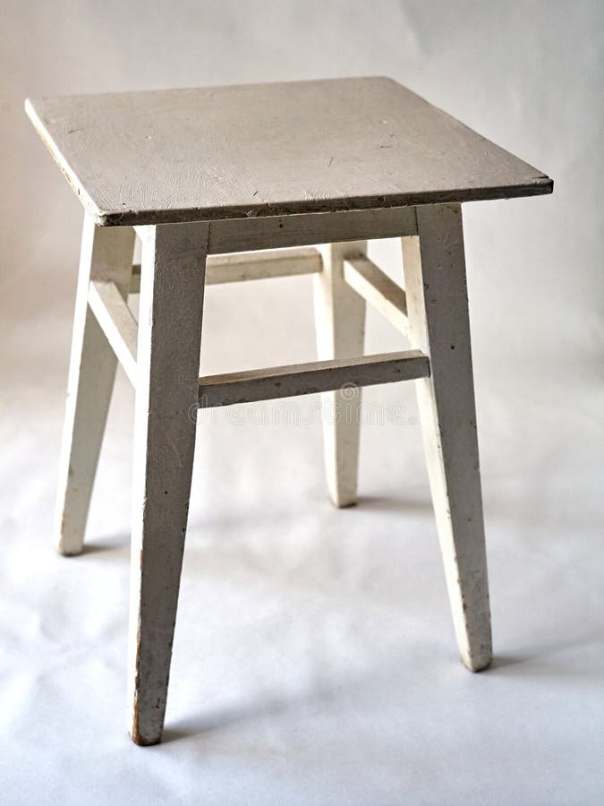 Old wooden stool stock image. Image of material, chair 37676203