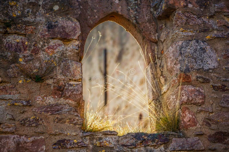 Window in the old castle royalty free stock photos Window in the old castle royalty free stock photos