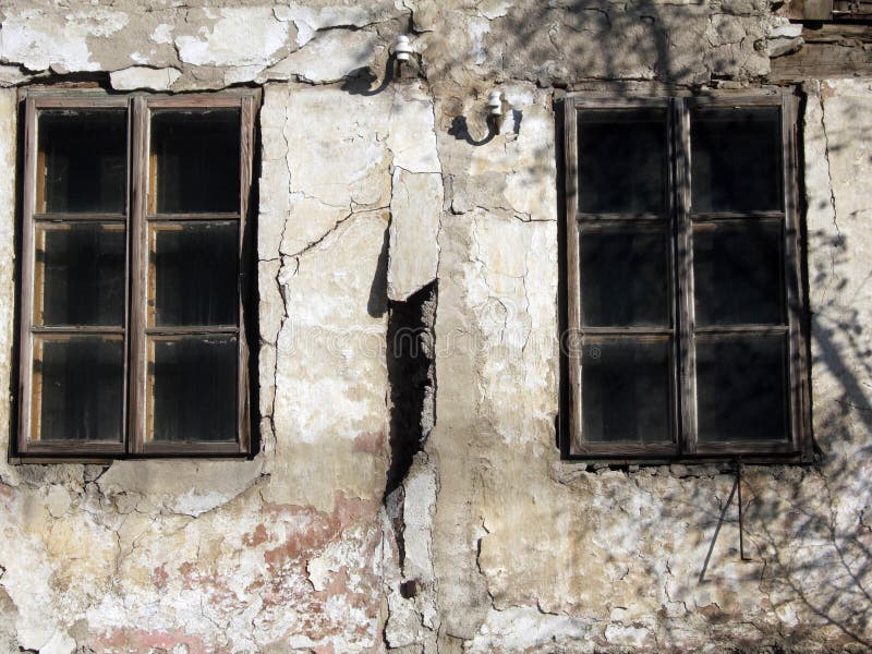 Old windows stock image. Image of house, buidling, ancient 1873697