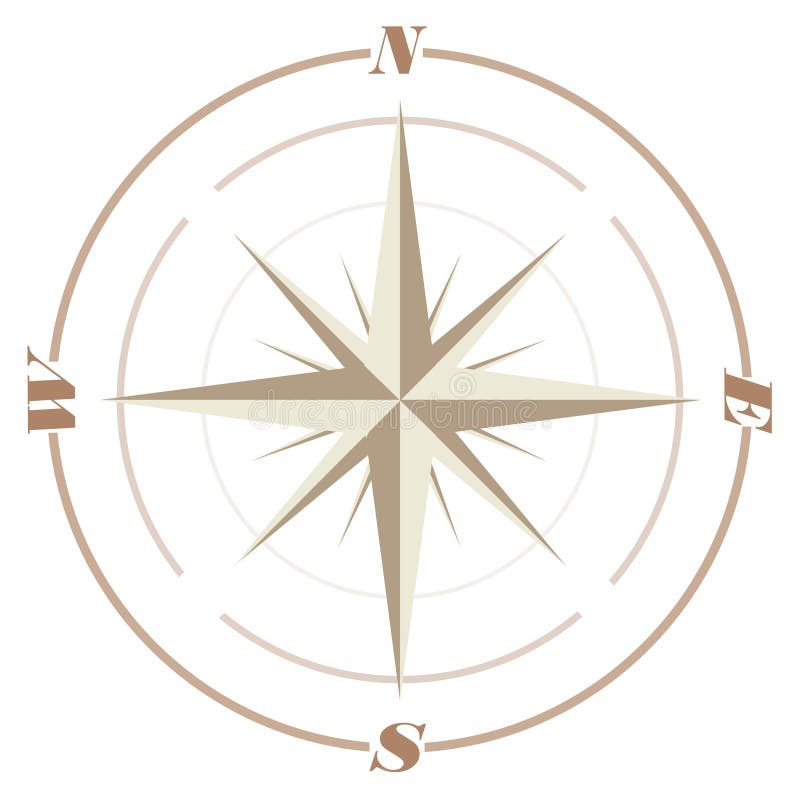 Old Windrose stock illustration