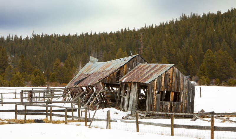 Old Winter Barn on Ranch