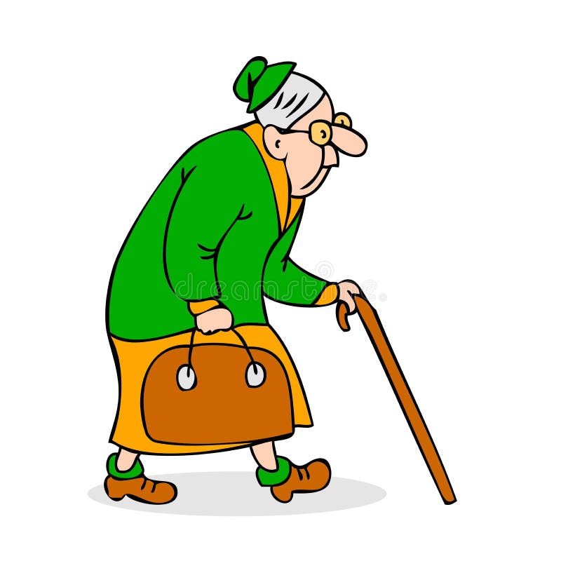 Old Lady Cane Stock Illustrations – 648 Old Lady Cane Stock Illustrations,  Vectors & Clipart - Dreamstime