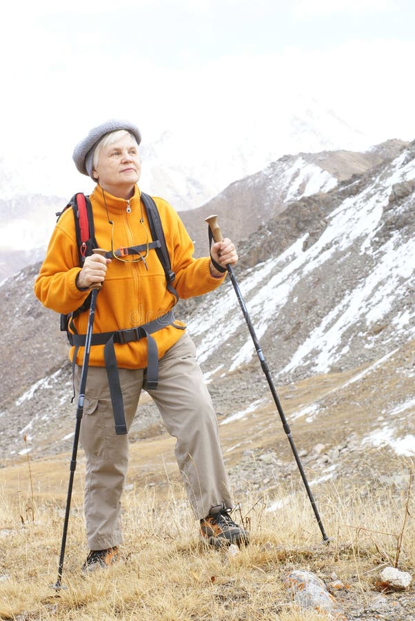 Old women in mountain