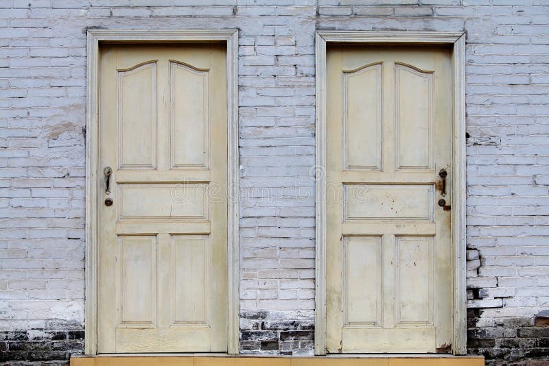 Old wood door