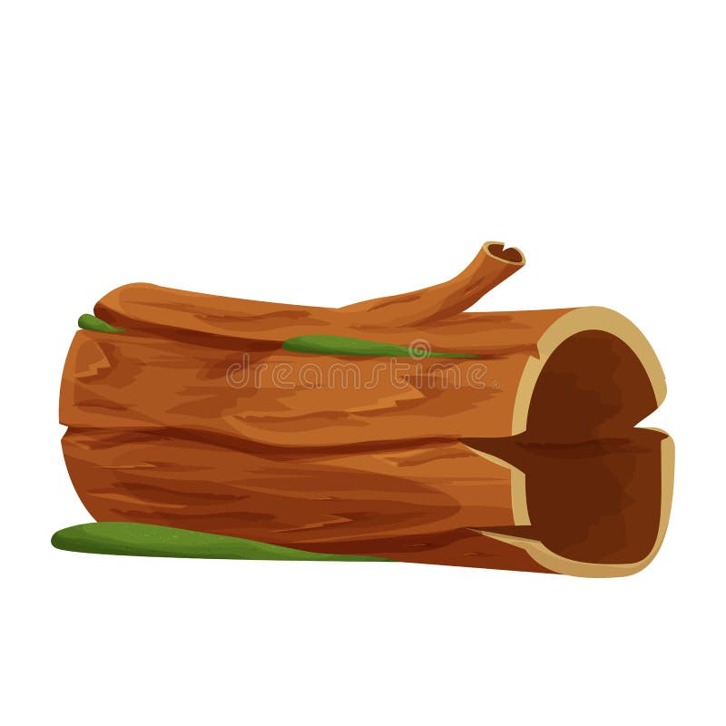 Old Wood, Tree Log, Trunk with Moss Empty in Cartoon Style Isolated on White Background. Forest Clipart, Old and Broken Stock Vector - Illustration of natural, nature: 222598508 Old Wood, Tree Log, Trunk with Moss Empty in Cartoon Style Isolated on White Background. Forest Clipart, Old and Broken Stock Vector - Illustration of natural, nature: 222598508