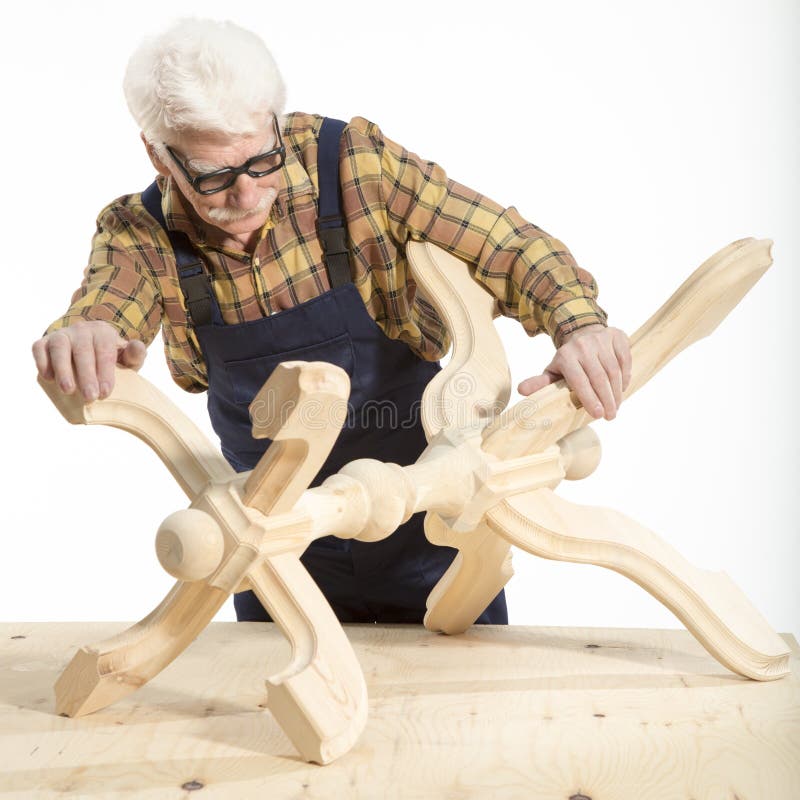 OLD MASTER JOINER stock photo. Image of chisel, create 30278462