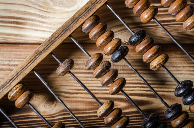 Old wooden abacus